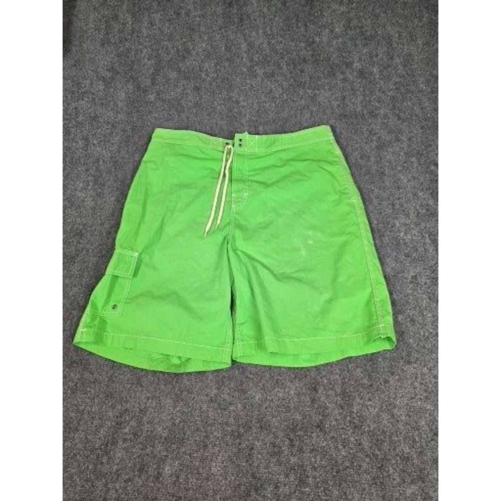 Polo Ralph Lauren Mens XL Lime Green Board Shorts Swim Trunks Cargo Pocket Beach